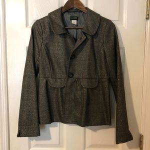 J. Crew Women's Blazer Gold Shimmer Size 4